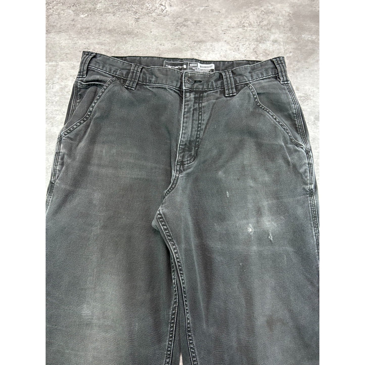 Carhartt Relaxed Fit Canvas Workwear Five Pocket Pants Size 33