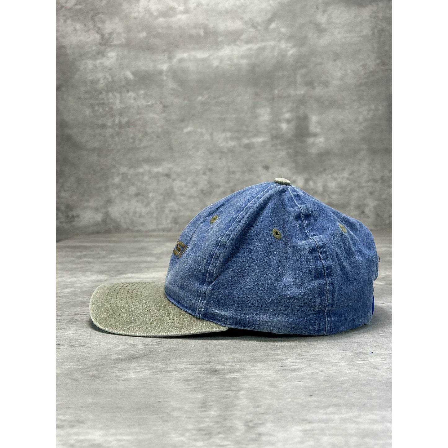 Vintage Pepsi Embroidered Spellout Two Tone Denim Snapback Hat OSFA