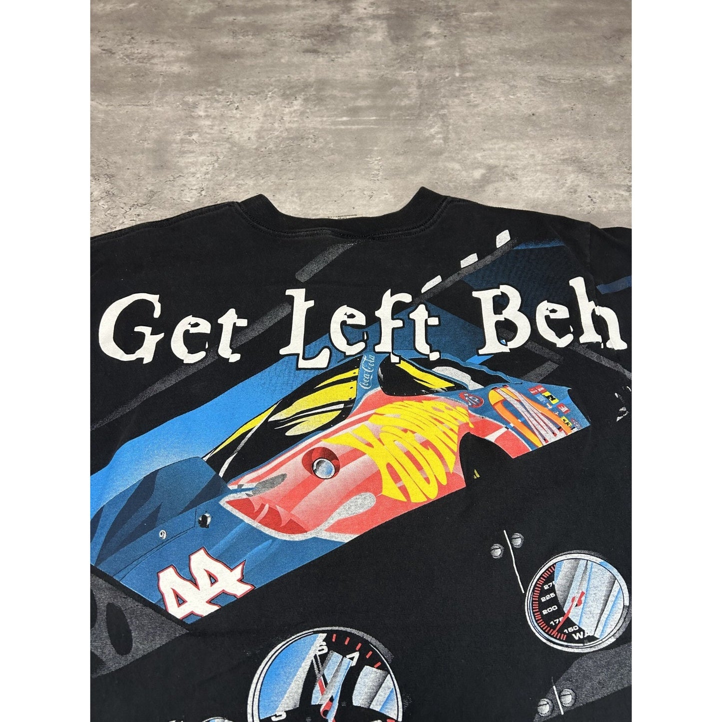 Vintage 1998 Kyle Petty Hot Wheels Racing Nascar All Over Print T-Shirt Sz Large