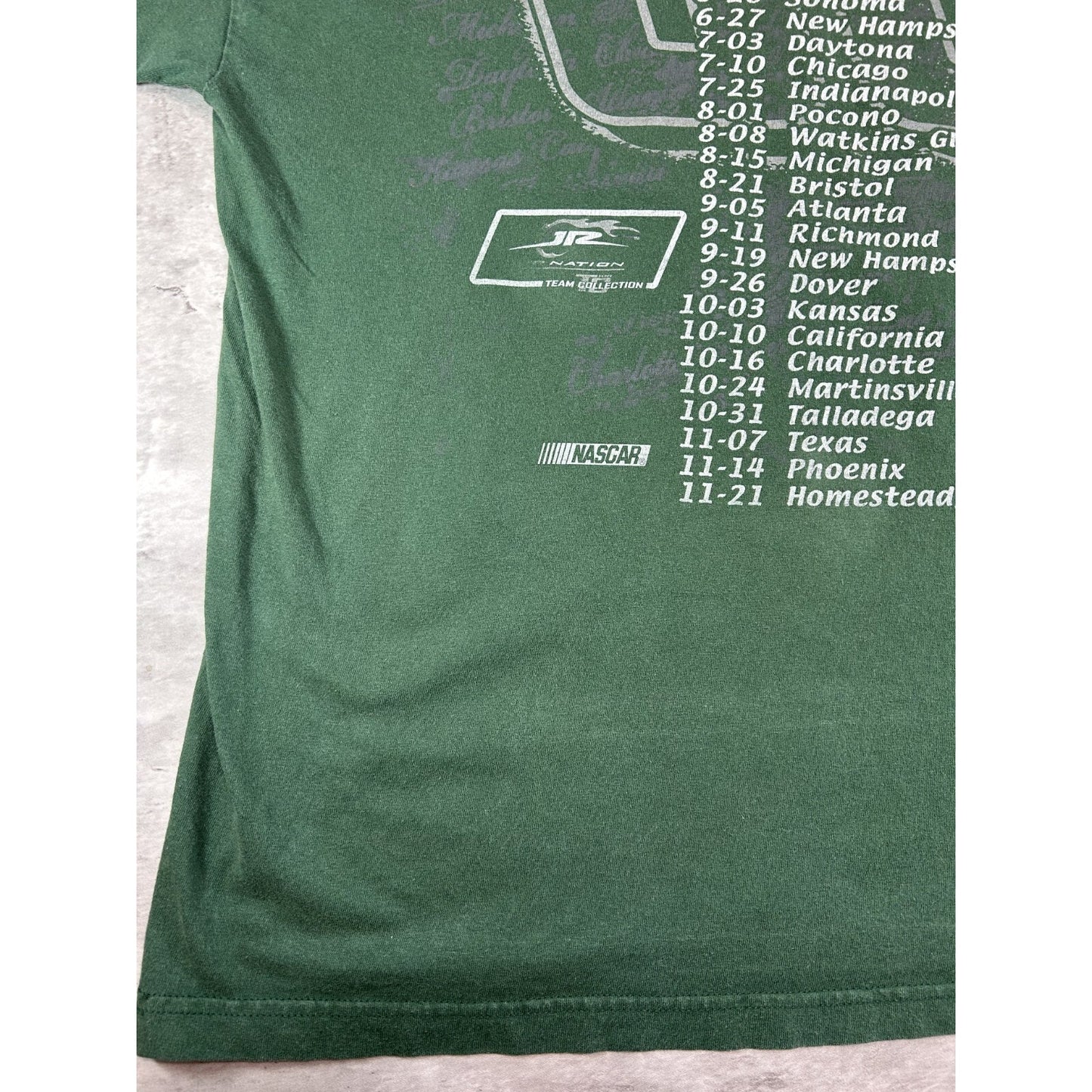 Dale Earnhardt Jr #88 Nascar Portrait Graphic Sprint Cup T-Shirt Size 2XL Green