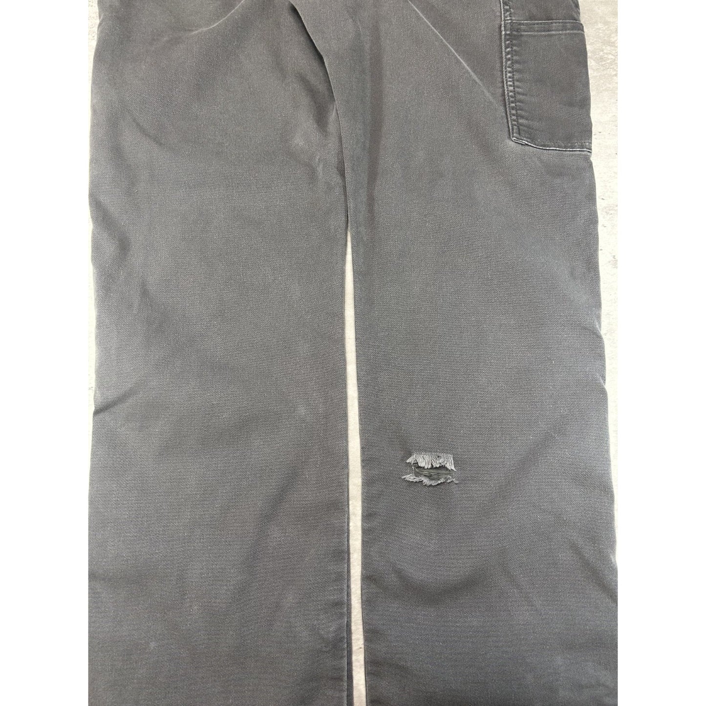Dickies Flex Canvas Workwear Carpenter Pants Size 37 Gray