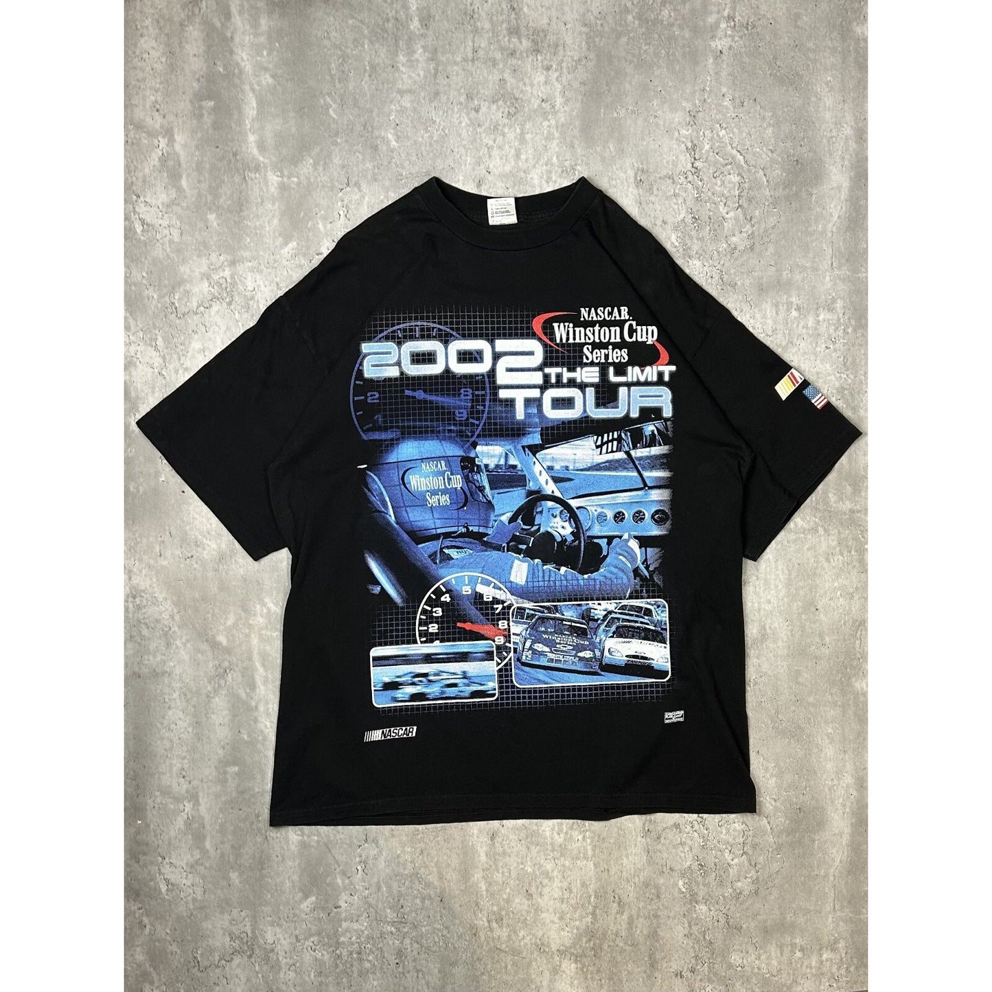 Vintage 2002 Nascar Winston Cup The Limit Tour Big Graphic T-Shirt Size 2XL