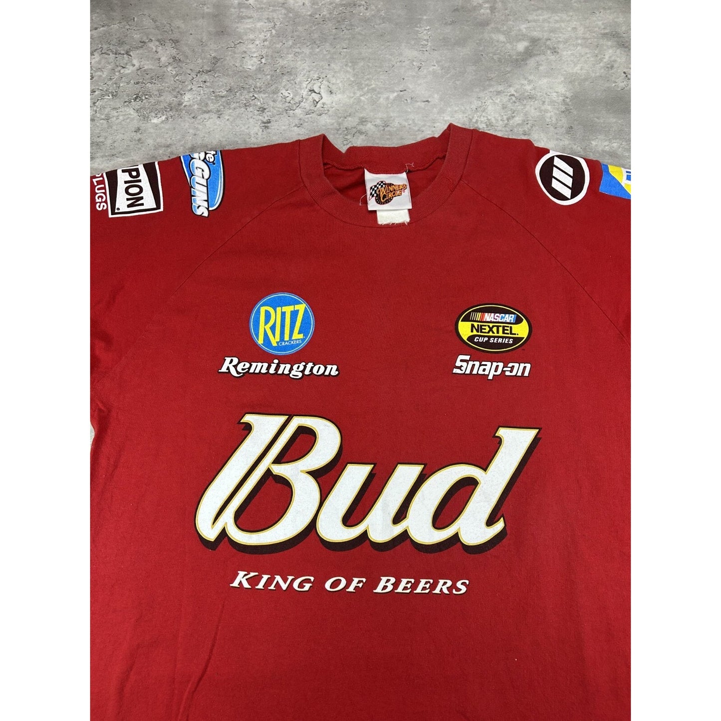 Vintage Dale Earnhardt Jr #8 Nascar Budwesier King Of Beers T-Shirt Size Large