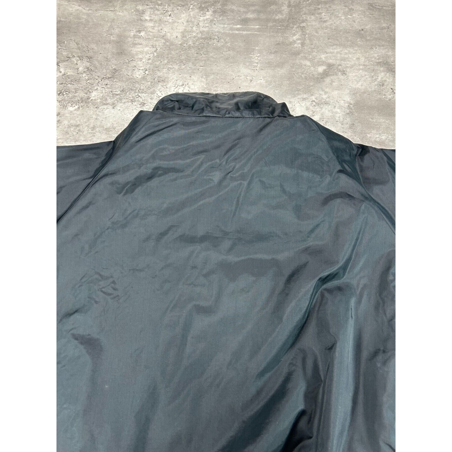 Vintage Columbia Reversible Nylon Full Zip Bomber Jacket Size Large Black