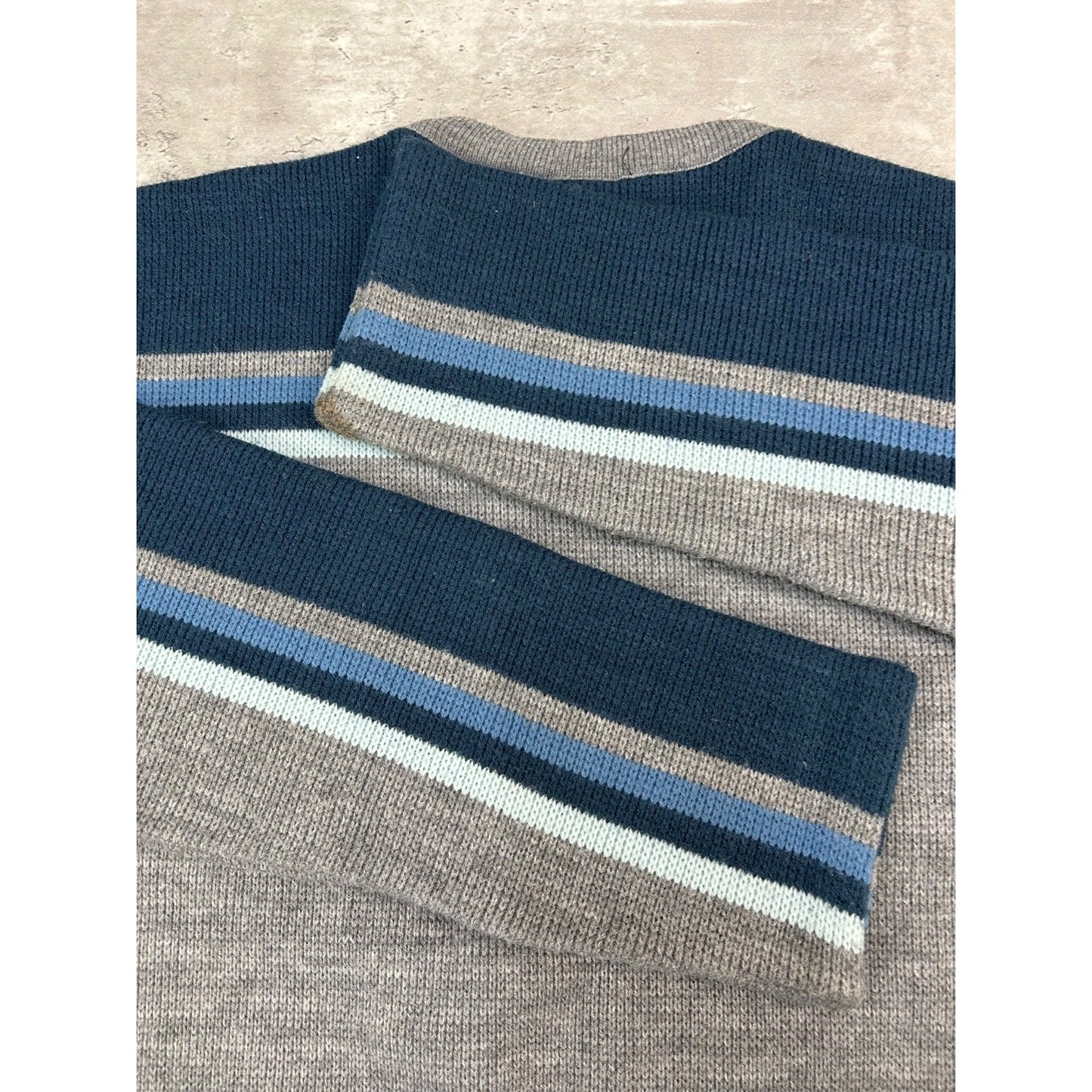 Vintage 90s O'Neill Embroidered Logo Striped Pullover Knit Sweater Size Large