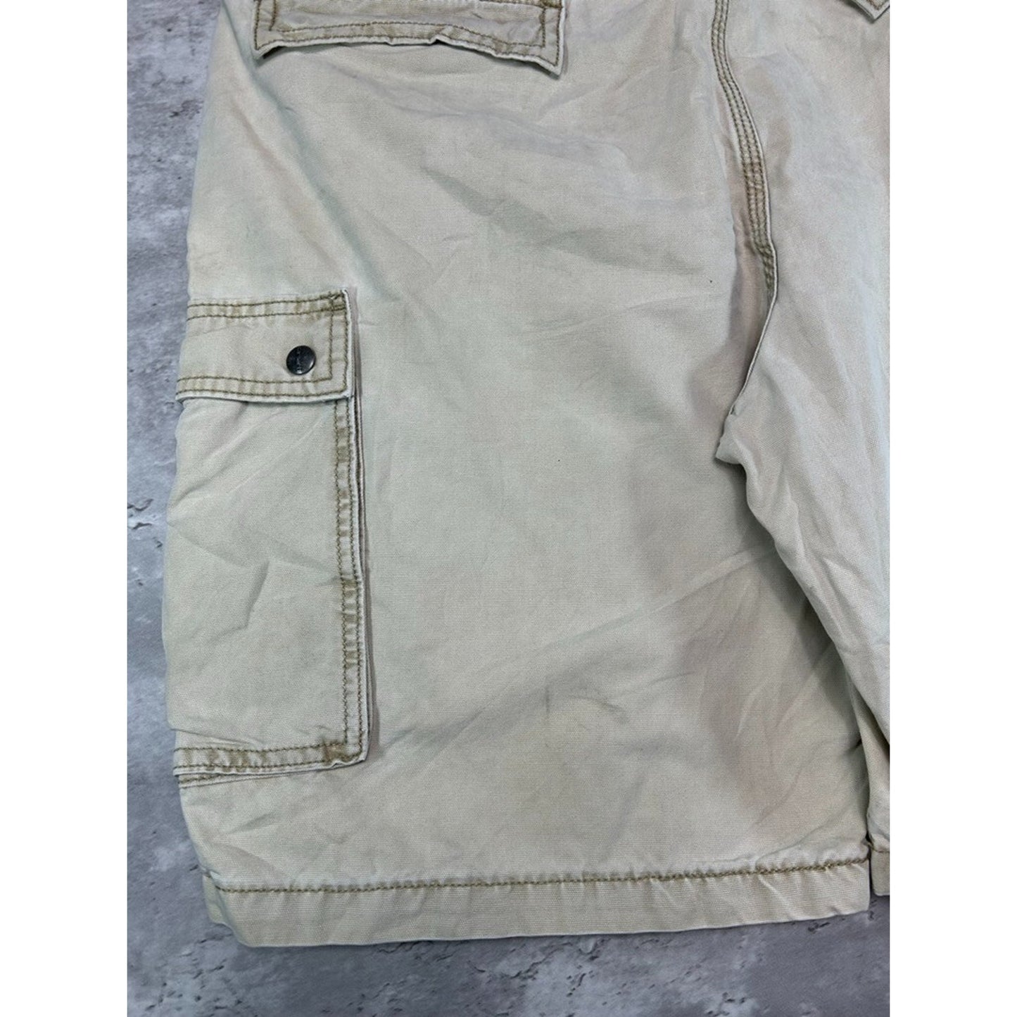Carhartt Relaxed Fit Canvas Workwear Cargo Shorts Size 38 Beige