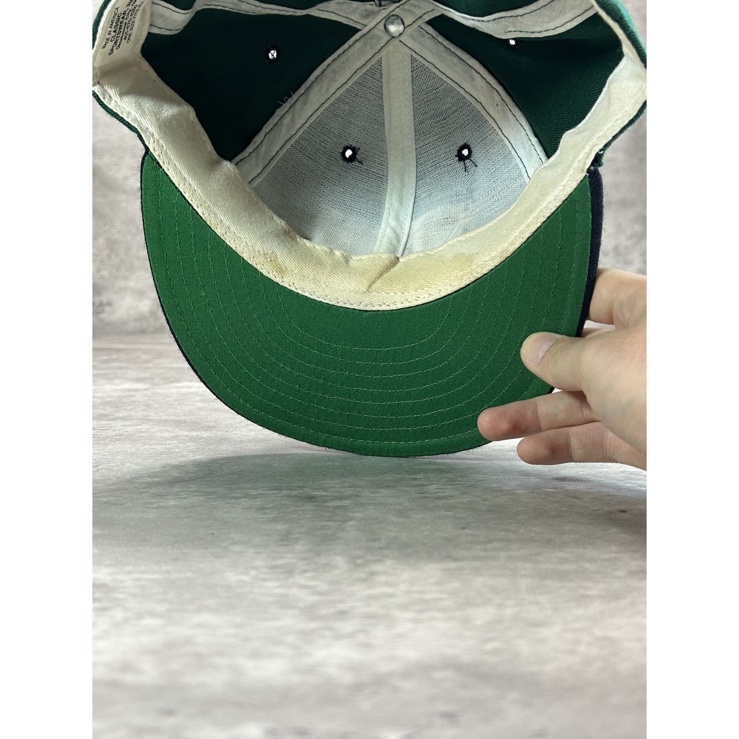 Vintage Northern Mount Herron Embroidered Spellout Snapback Hat OSFA