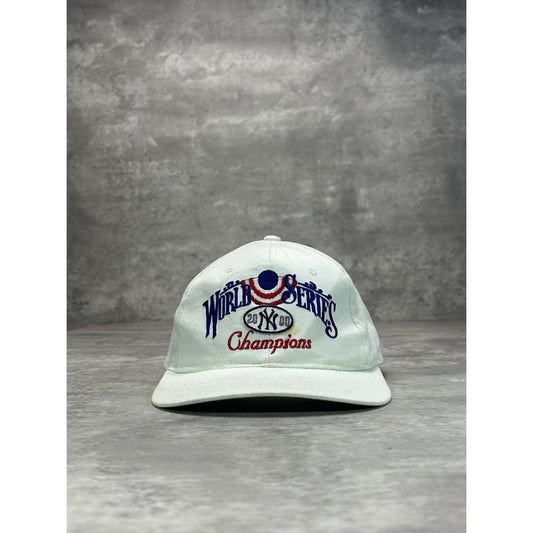 Vintage 2000s New York Yankees MLB World Series Champs Snapback Hat Size OSFA