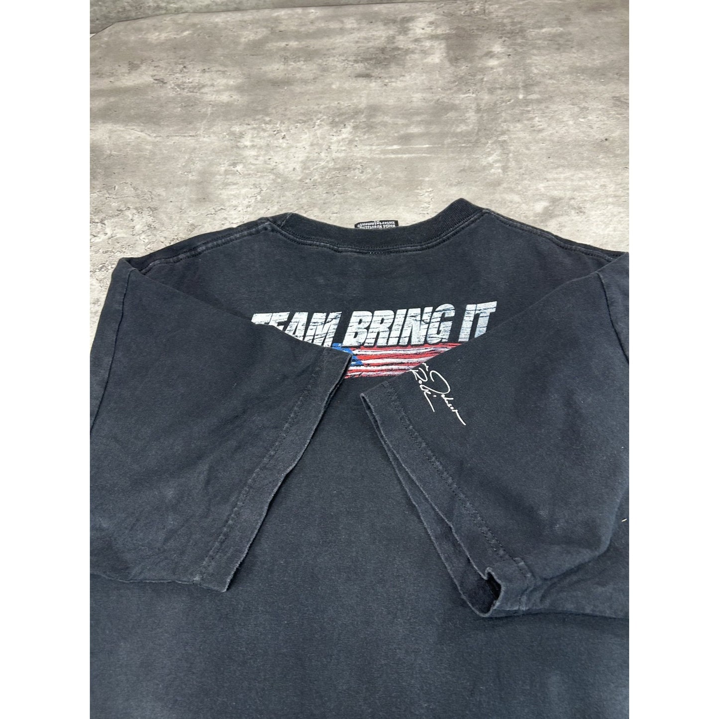 WWE The Rock Team Bring IT Wrestling Graphic T-Shirt Size XL Black