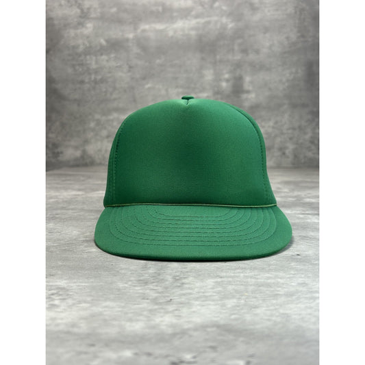 Vintage 80s/90s Classic Blank Snapback Hat OSFA Green