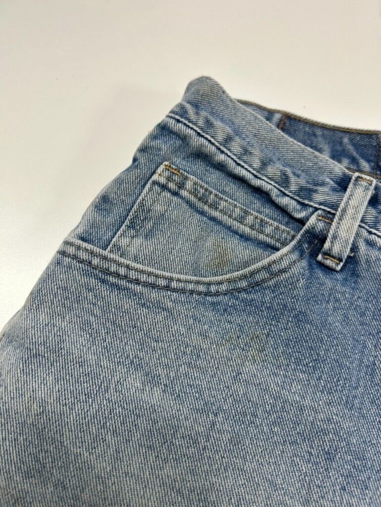 Vintage Wrangler Jeans Relaxed Fit Light Wash Denim Shorts Size 32