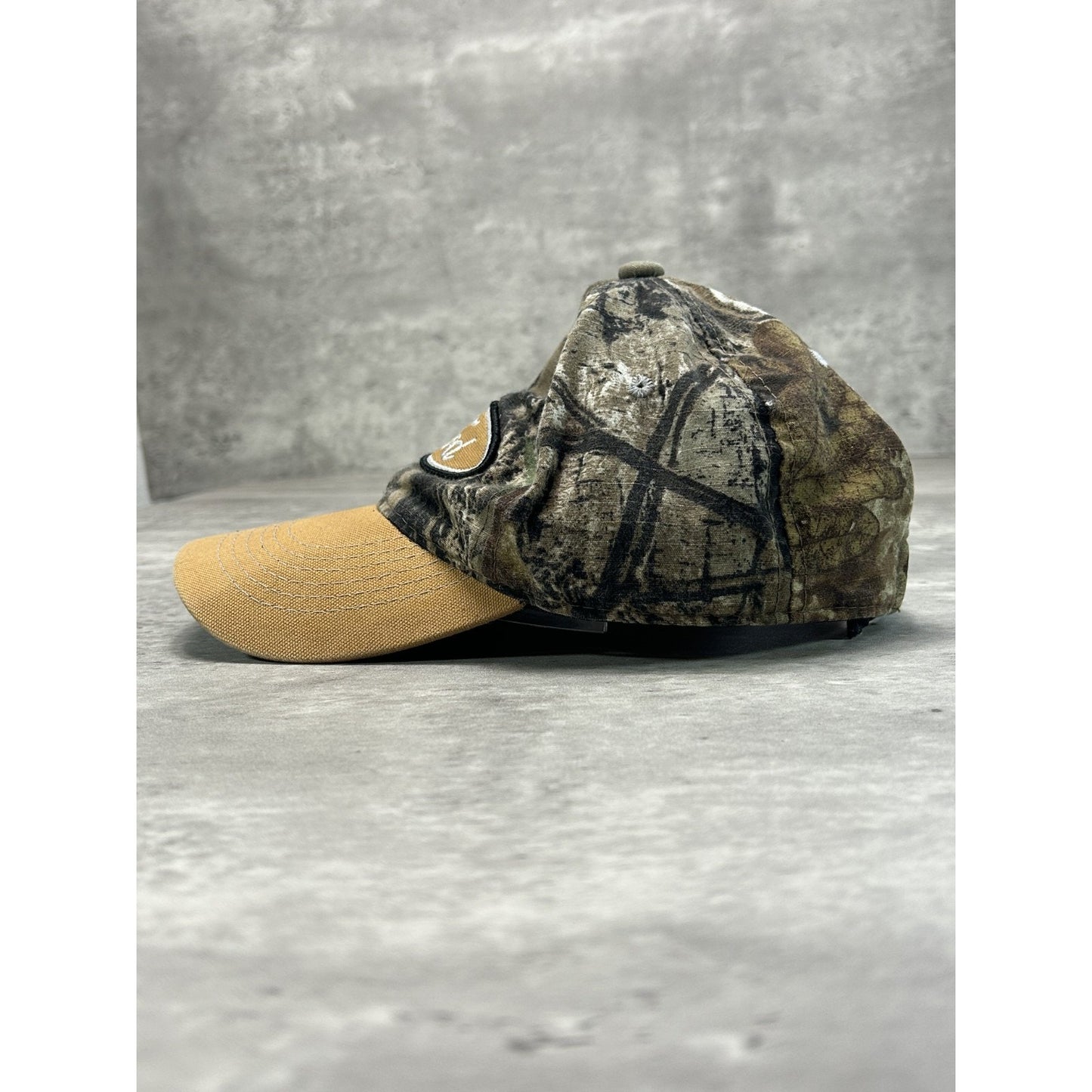 Vintage Ford Tree Camo Embroidered Logo Strapback Hat OSFA