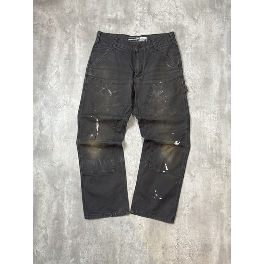 Carhartt Relaxed Fit Canvas Workwear Double Knee Carpenter Pants Size 33