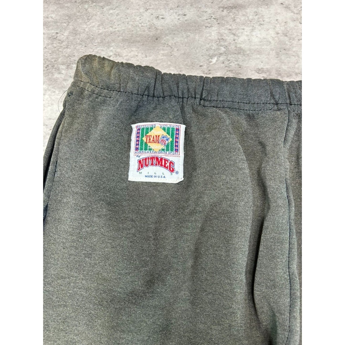 Vintage 90s Oakland Raiders NFL Graphic Logo Football Sweat Pants Size Medium