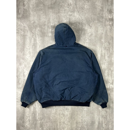 Vintage Carhartt insulated Canvas Workwear Hooded Active Jacket Size 3XL