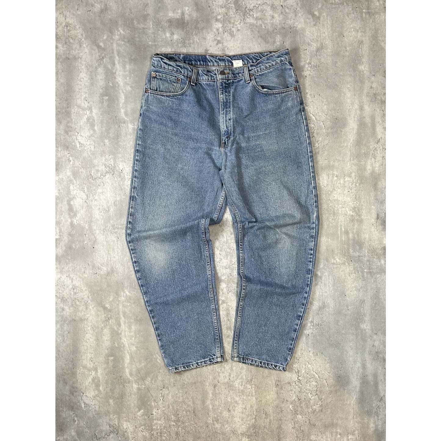 Vintage 90s Levis 550 Red Tab Light Wash Denim Pants Size 36 Blue