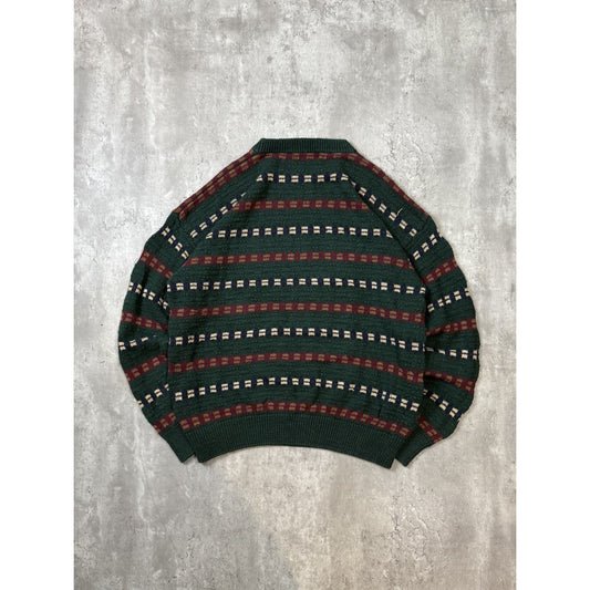 Vintage 90s American Eagle Abstract Striped Pullover Knit Sweater Size XL