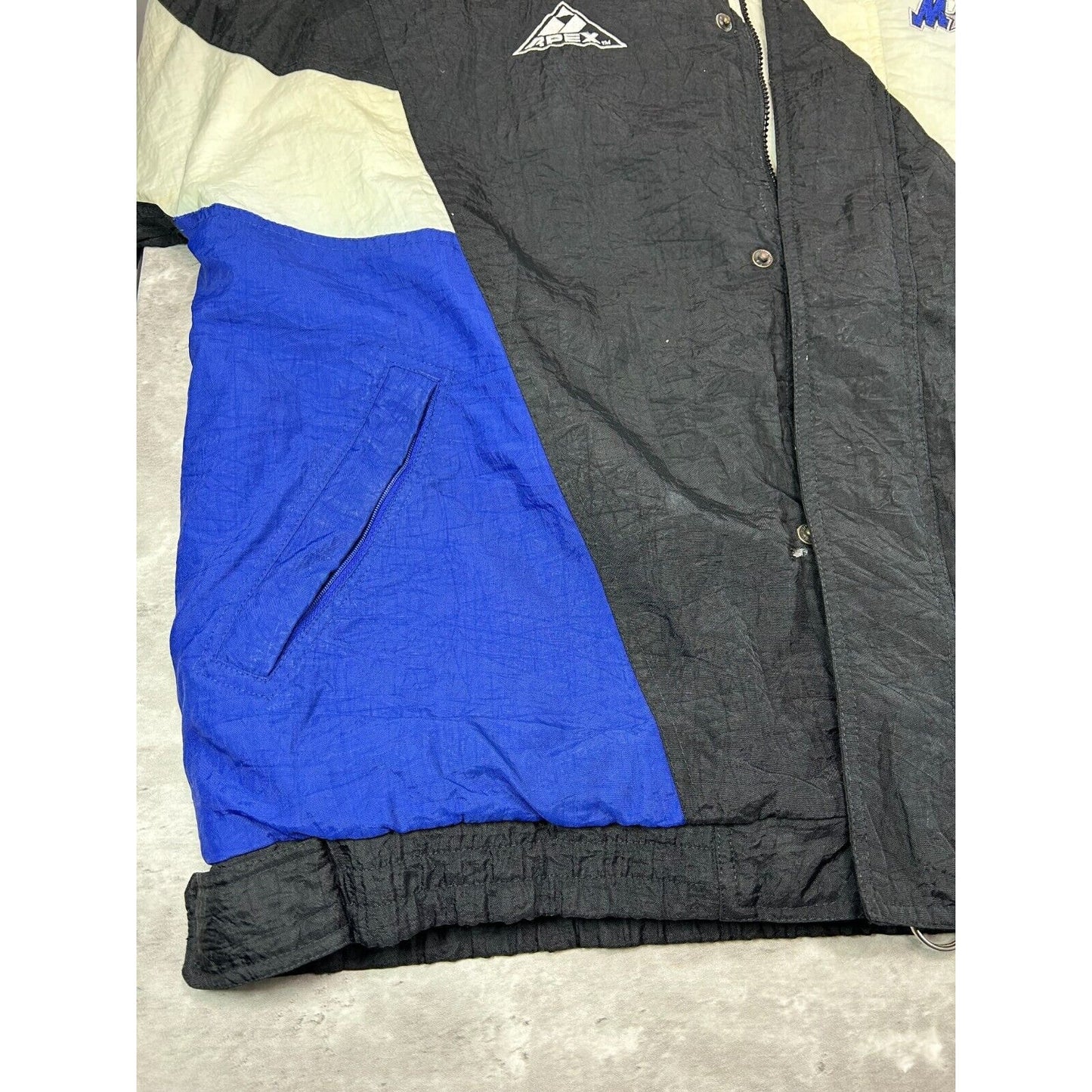 Vintage 90s Orlando Magic NBA Embroidered Full Zip Apex One Jacket Size Large