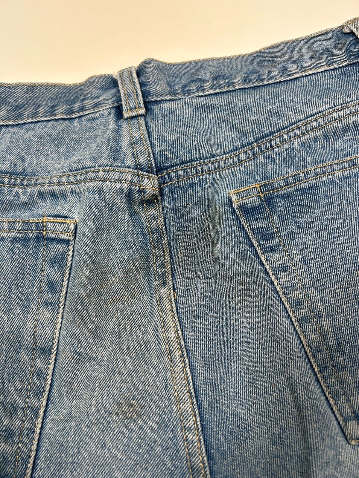 Vintage Route 66 Light Wash Casual Style Denim Jorts Shorts Size 33W