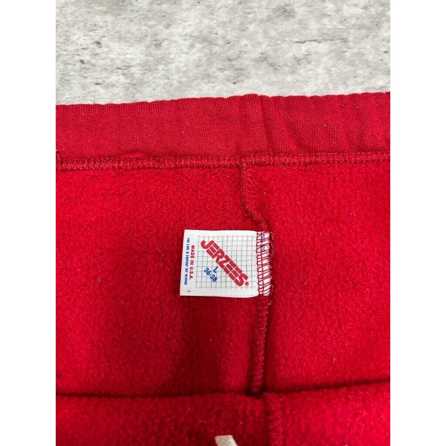 Vintage 90s Wisconsin Badgers NCAA Graphic Spell Out Sweat Pants Size Large