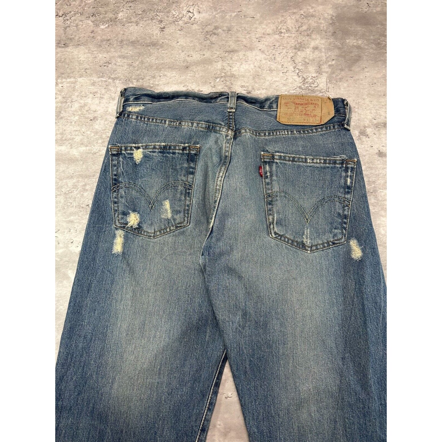 Vintage 90s Levis 501 Red Tab XX Medium Wash Denim Pants Size 32 Blue