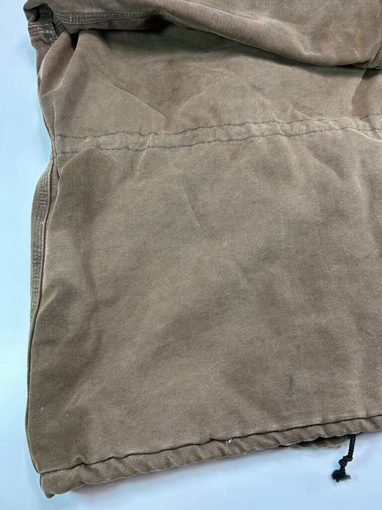 Vintage 90s Carhartt Quilted Lined Canvas Workwear Barn Chore Jacket Size Small