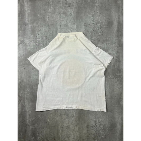 Vintage 90s Love Jesus Hes The Real Deal Parody Graphic T-Shirt Size Large