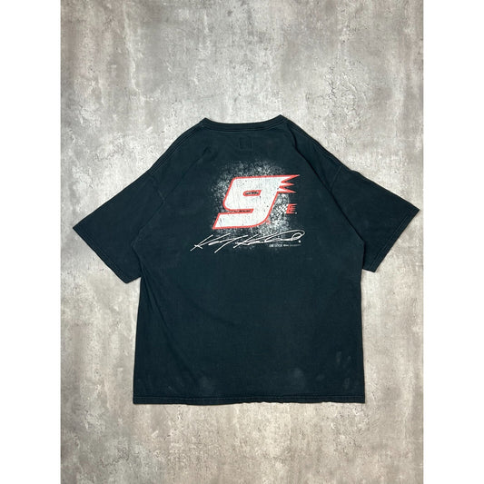 Kasey Kahne #9 Nascar Budweiser Portrait Graphic T-Shirt Size 2XL Black