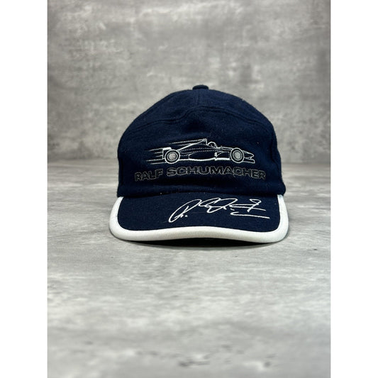 Vintage Ralf Schumacher Embroidered F1 Car Strapback Hat OSFA
