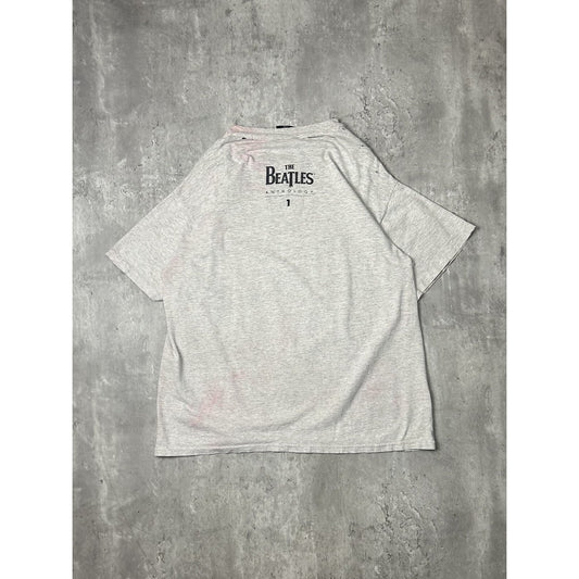 Vintage 1995 The Beatles Rock Music Graphic Band T-Shirt Size Large Gray