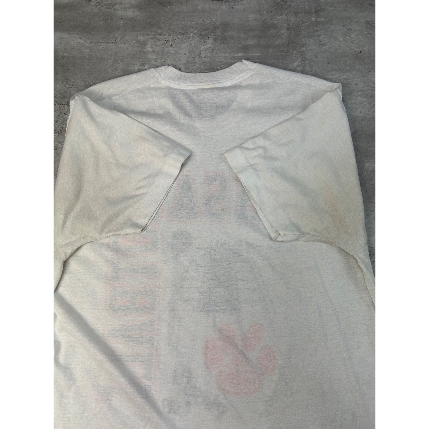 Vintage 1990 IHSA Football Playoffs Collegiate Spellout Graphic T-Shirt Size 2XL