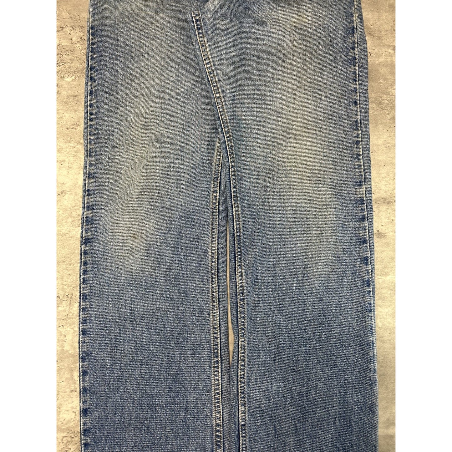 Vintage 90s Levis 505 Red Tab Light Wash Denim Pants Size 34 Blue