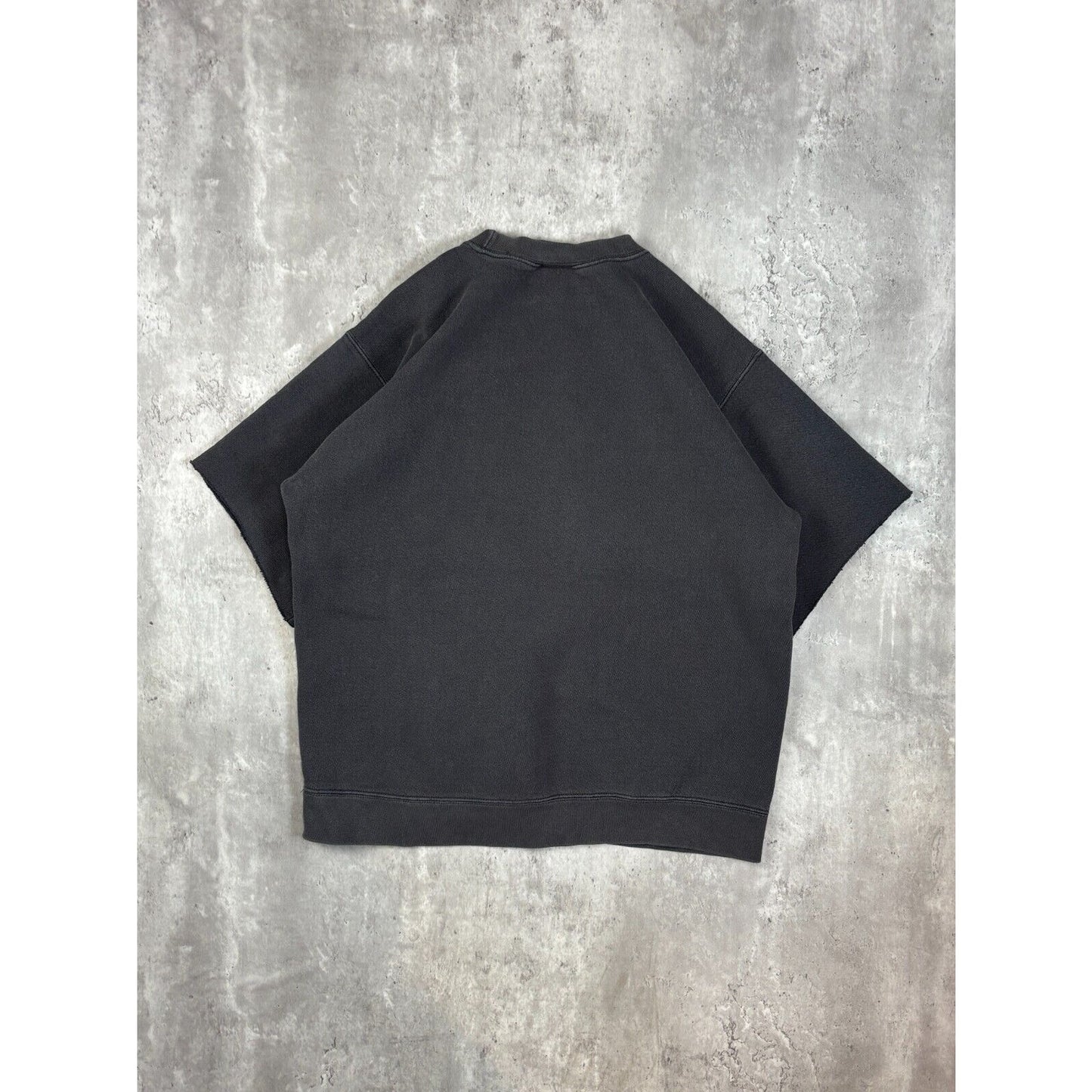 Vintage 90s Nike Embroidered Mini Swoosh Cut Sleeve Sweatshirt Size Medium