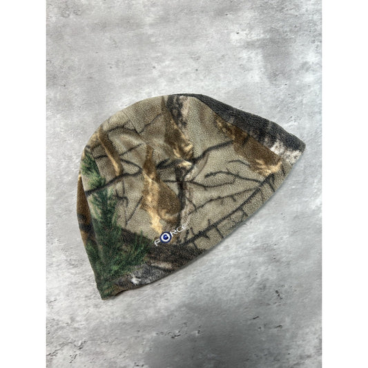 Vintage Carhartt Tree Camo Hunting Reversible Beanie Hat OSFA
