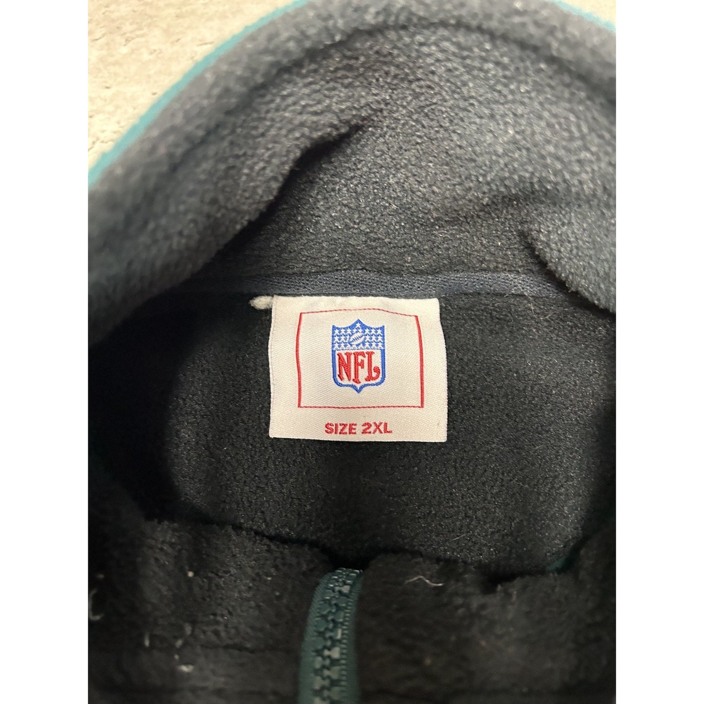 Vintage Philadelphia Eagles NFL Embroidered Logo 1/4 Fleece Sweatshirt Size 2XL
