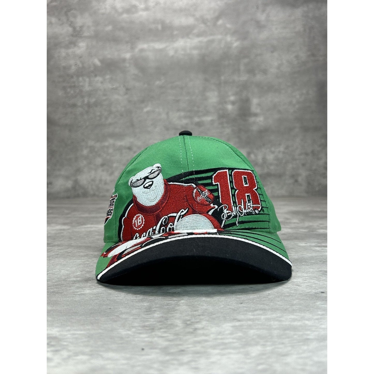 Vintage 90s Bobby Labonte #18 Nascar Interstate Racing Snapback Hat OSFA