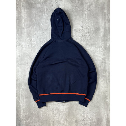 Vintage Illinois Illini NCAA Nike Full Zip Hooded Sweatshirt Sz YOUTH Medium