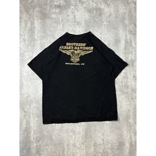 Harley Davidson Motorcycles Classic Logo Graphic T-Shirt Size XL Black