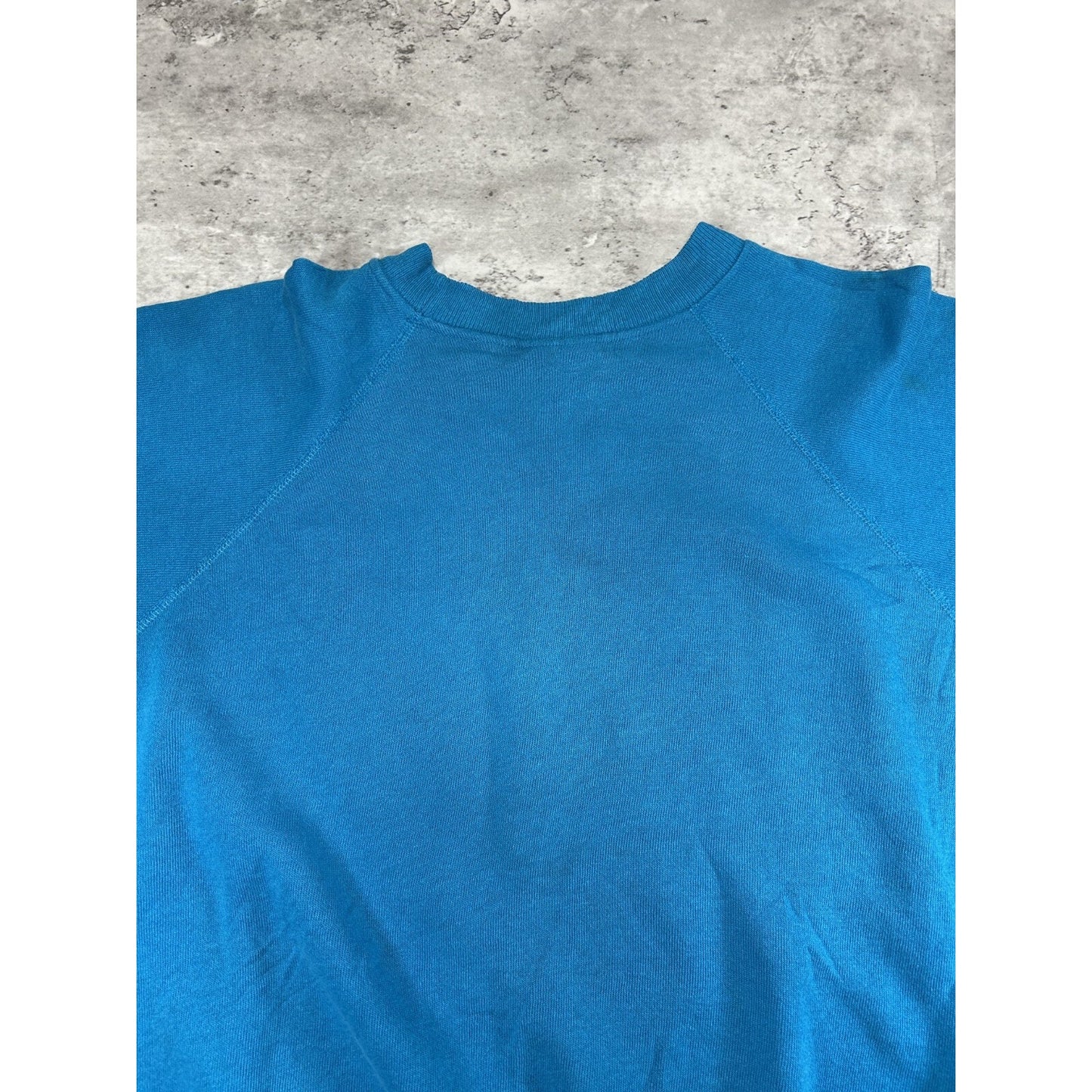 Vintage 80s/90s #66 Graphic Distressed Sweatshirt Size Medium Blue
