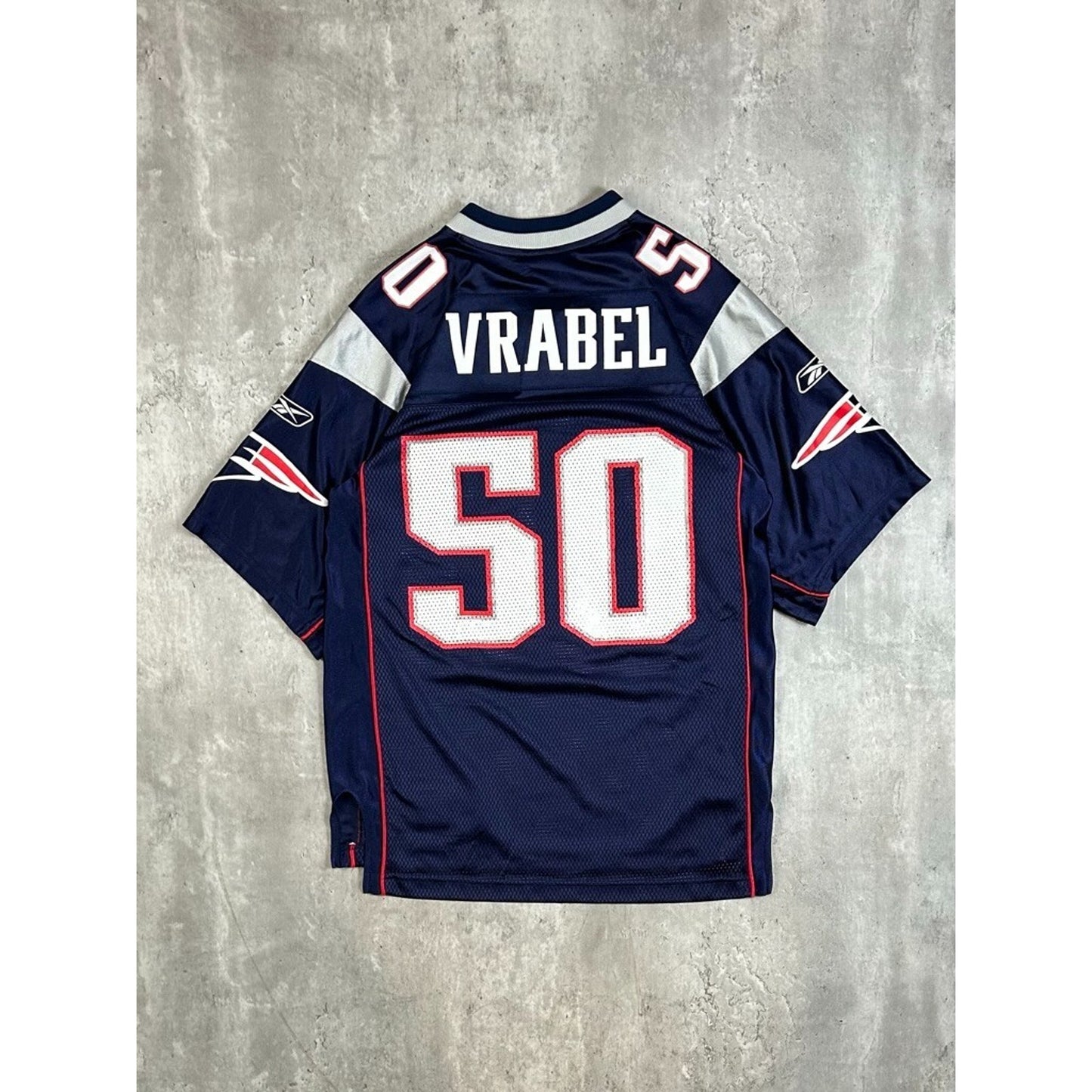 Vintage Mike Vrabel #50 New England Patriots NFL Football Jersey Size Small