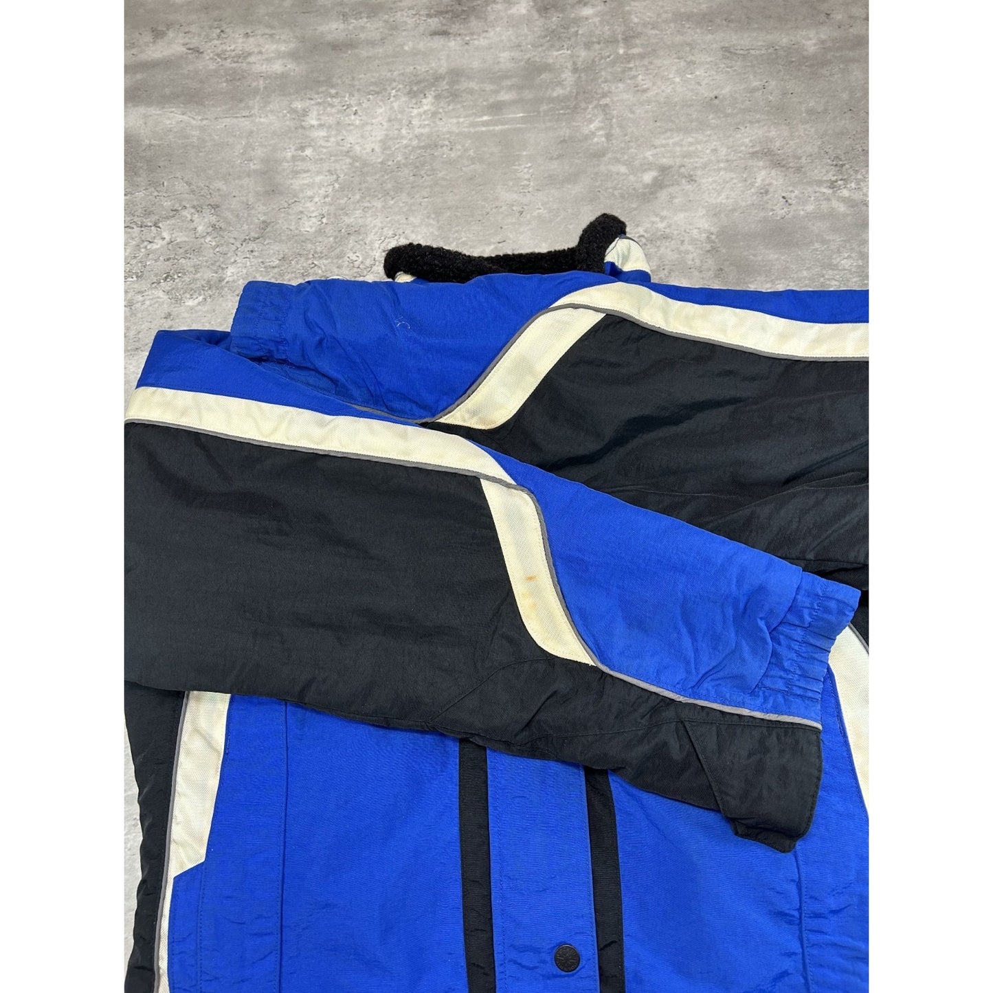 Vintage Polaris Embroidered Spellout Insulated Nylon Full Zip Jacket Size Medium