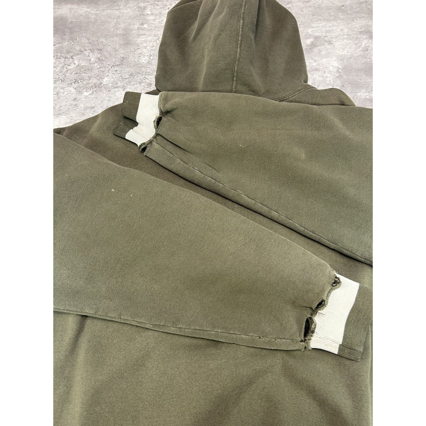 Vintage Starter Embroidered Spellout Earth Tone Hooded Sweatshirt Size XL