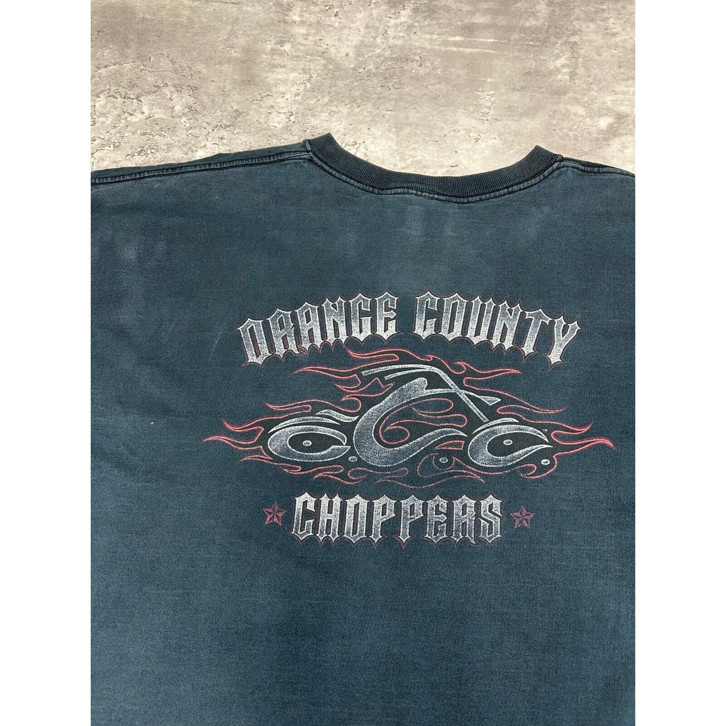 Vintage Orange County Choppers Motorcycle Graphic T-Shirt Size XXXL Black
