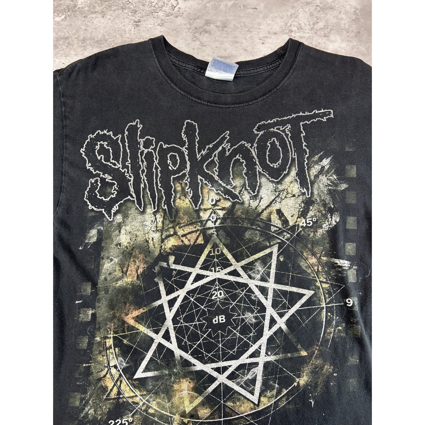 Vintage Slipknot Heavy Metal Music Band T-Shirt Size Medium Black