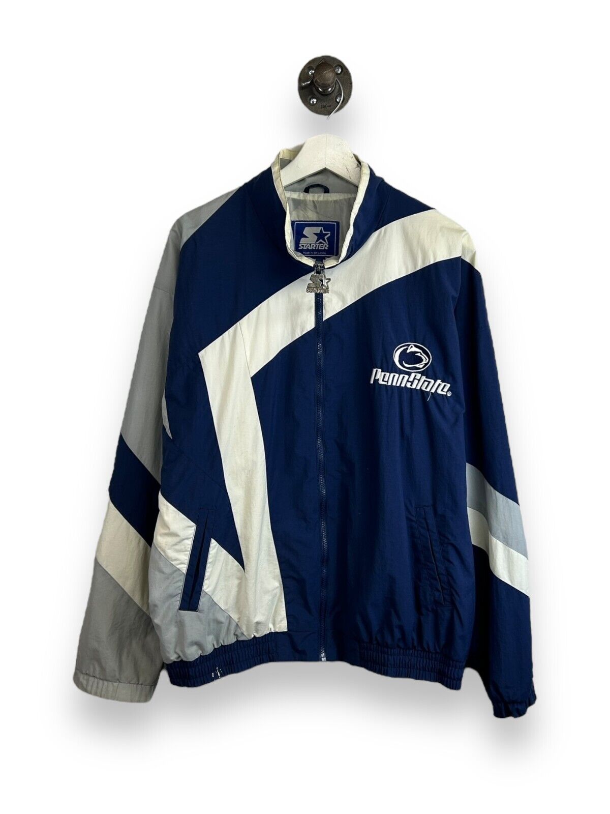 Vintage Penn State Nittany Lions NCAA Nylon Windbreaker Starter Jacket Size Medium