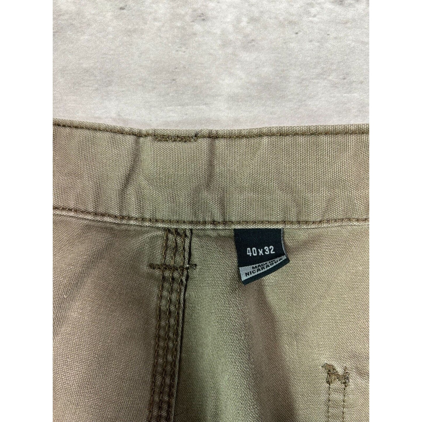 Carhartt Loose Fit Canvas Workwear Carpenter Pants Size 39 Brown