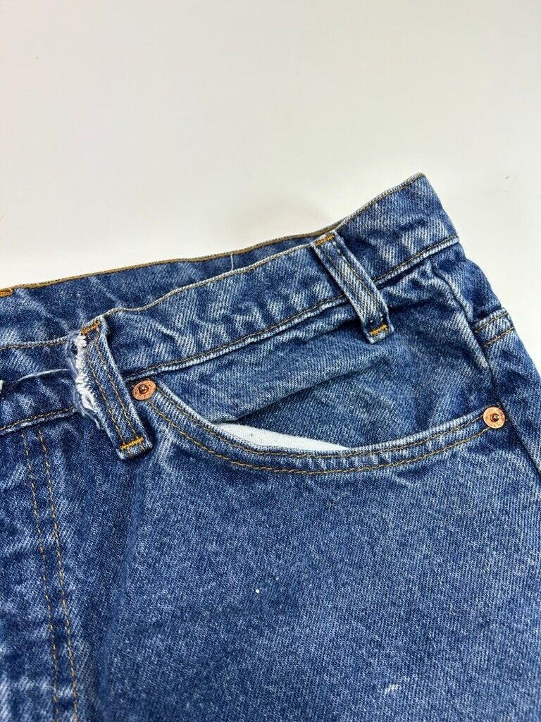 Vintage 90s Levis Orange Tab Dark Wash Denim Pants Size 34