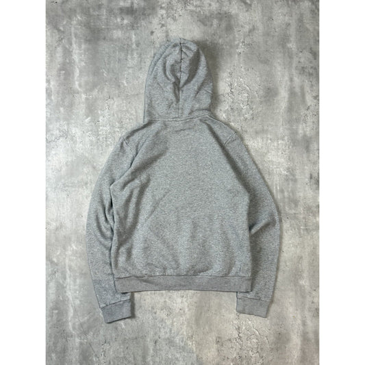 Vintage Womens 2000s Nike Tonal Swoosh Hooded Pullover Sweatshirt Size Large