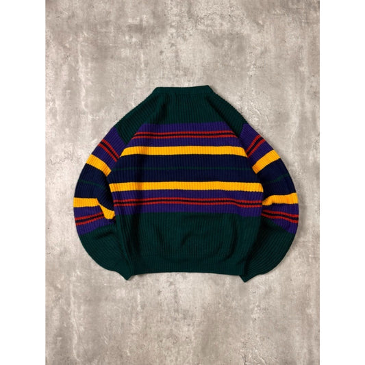 Vintage 90s McGregor Striped Pullover Ribbed Knit Sweater Size Large