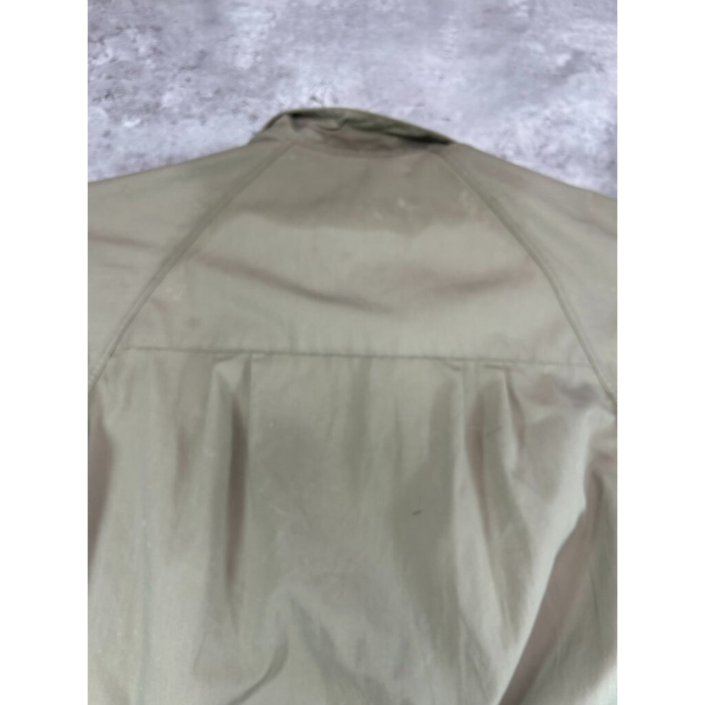 1970s English Squire Paint Splattered Full Zip Ricky Jacket Size Large Beige